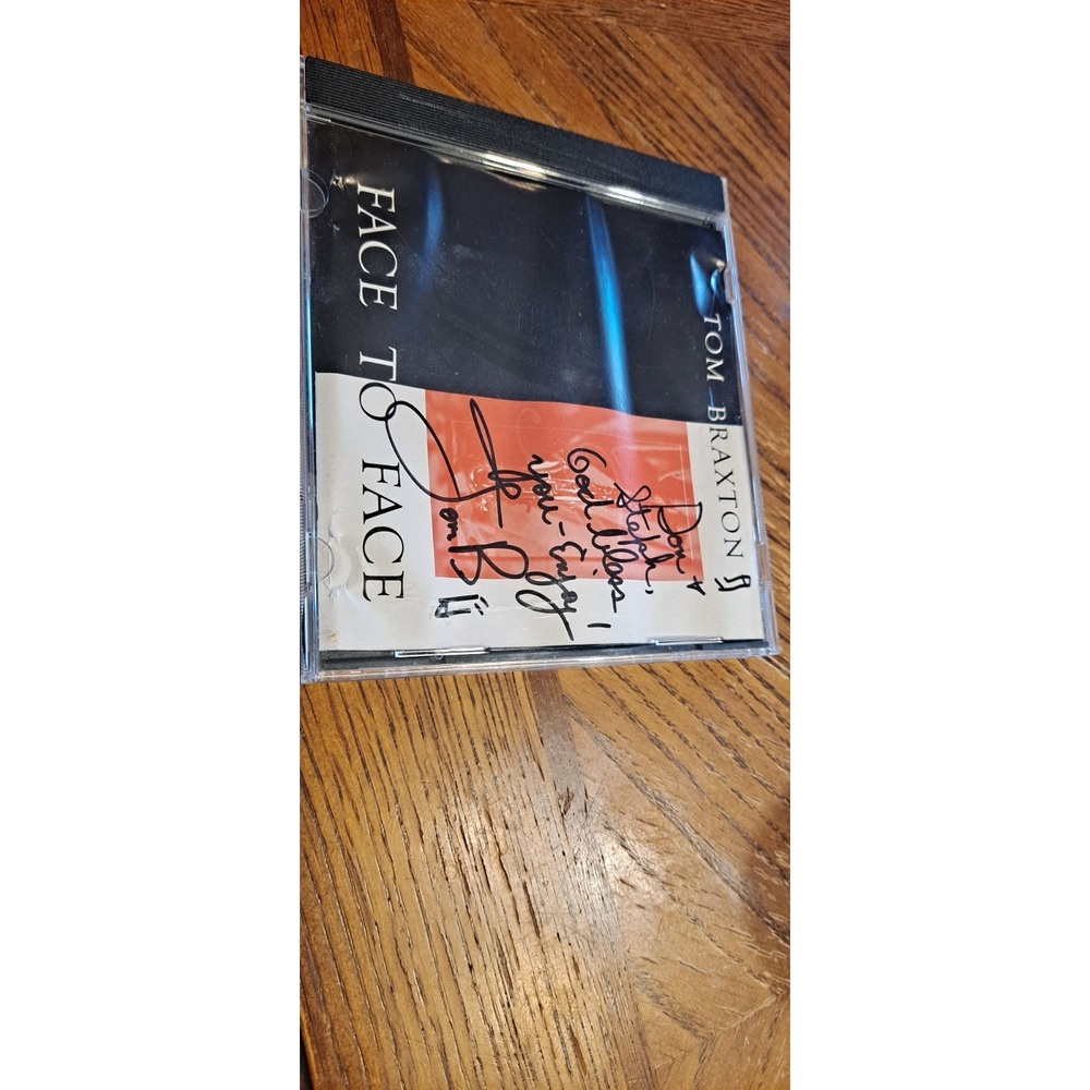 Tom‎ Braxton Autographed CD Face To Face